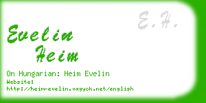 evelin heim business card